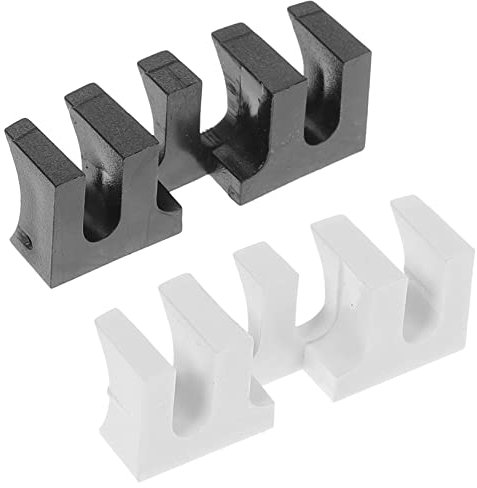 Sosoport 2 Stück Badminton Schläger Saitenschutz aus PVC Adapter für Besaitungsmaschine mit Einfacher Struktur zur Verhinderung von Bewegungen Beim Bespannen