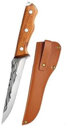 Küche Ausbeinmesser Geschmiedet Fleisch Cleaver Profi-koch Metzger Fisch Obst Jagd Messer Schere mit Abdeckung Outdoor Camping