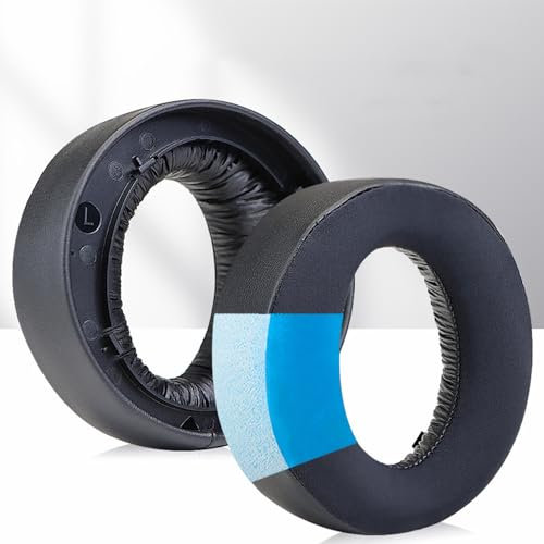 PS5 Ersatz-Gel-Kühl-Ohrpolster, Ohrpolster für Sony Playstation 5 Pulse 3D PS5 kabellose Kopfhörer, Headset-Ohrpolster, Reparaturteile mit weichem Protein-Leder und geräuschisoliertem Schaumstoff