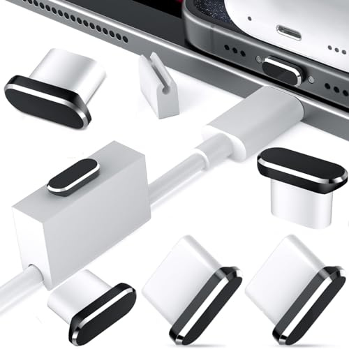 USB C Dust Plugs for iPhone 17 Air 16e 16 Pro Max 15 Plus,5 Pack Anti Dust Cover for Samsung A17 A16 S25 S24 A54 S23,Type C Charging Port Protector for Google Pixel 10 9 8 7 with Clip Fixer Clear Case | Max 15 Plus 17e 16e for Samsung S26 A17 A16 S25 S23 A36 Type C Protector for Google Pixel 11 10a 9 with Clip Fixer Clear Case