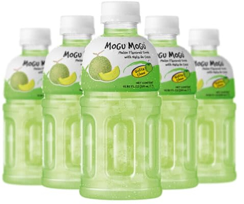 Bebida Mogu Mogu 320ml. Pack 6 Unidades. (6 Botellas) (Melón)