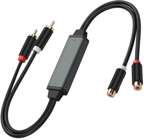 CERRXIAN RCA-Rauschunterdrücker und Cinch-Audio-Brummunterdrücker, Erdschleife, Geräuschisolator für Auto-Audio-Systeme/Heim-Stereoanlagen