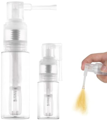Pretwad 2 Pcs Glitter Dust Sprayer Powder Spray Bottle Glitter Spray Pump for Craft Cake Clothes Dry Powder Spray Bottle Empty 35ml 14ml