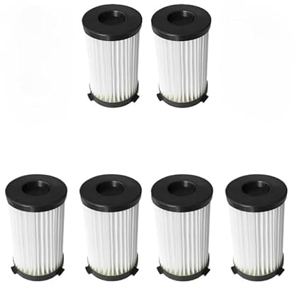 YUETTYY 2/4/6Pcs Replacement Vacuum Cleaner Filters 356277 for Akitas AK585K V8 for Goodmans 2-in-1 Cylinder Vacuum Cleaner Replacement part, Washable Reusable Hepa Filter (6PCS)