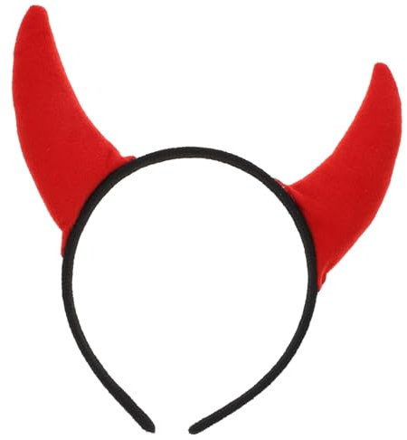 TOGEVAL Cow-horn Haarreif Für Halloween Teufel Party Haarschmuck Für Damen Und Mädchen Lustiges Kostümzubehör Leicht Und Tragbar Für Halloweenfeiern Und Cosplay-aktionen