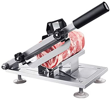QXIWAOE Cortadora Manual Comercial para Uso doméstico de Carne de Cordero, Ternera, Pastel de Carne, máquina cortadora, picadora Manual de Verduras y rollitos de Cordero
