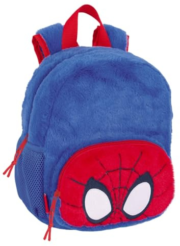 SPIDEY - Sac à dos de crèche, adaptable au chariot, nettoyage facile, idéal pour les enfants de différents âges, confortable et polyvalent, qualité et résistance, 22 x 10 x 27 cm, bleu marine, M,