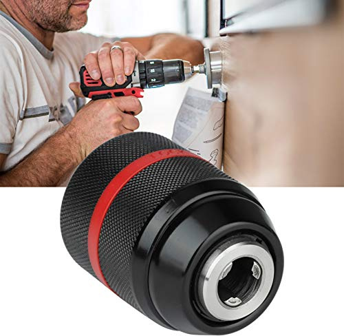 Universal Schnellspannbohrfutter 1/2-20UNF, 2-13mm Selbstspannendes Bohrfutter, Werkzeugloses Keyless Bohrfutter Adapter für Handbohrmaschinen, Schlagbohrmaschinen und Bohrer