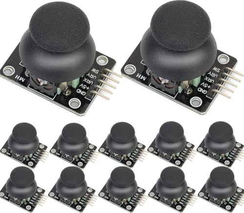 12 Pack Joystick Module Game Console Dual-Axis XY Joystick Module KY-023 Control Stick Sensor Board Compatible with PS2 Arduino Raspberry Pi