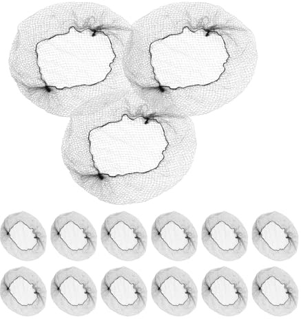 HAPINARY 150 Stück Unsichtbares Elastisches Haarnetz Schwarzes Nylon-mesh für Ballett-dutt Food Service Frisuren Dehnbar Stabiler Halt Unsichtbare Haarnetze für Damen