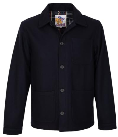 Veste de peintre bleu marine en laine
