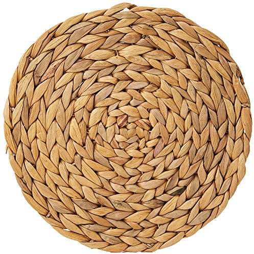 Set of 4 NATURAL Water Hyacinth WEAVE PLACEMATS Tablemats BY CREATIVE TOPS