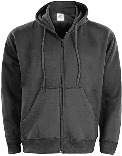 True Face Men's Hoodie Classic | Comfortable Zip-Up Hooded Top | Long Sleeve Jacket with Ribbed Cuff | Ideal Weekend Wear