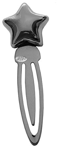 SILBERKANNE 925 Silber Lesezeichen Geldklammer Stern L 8 cm in Premium Verarbeitung