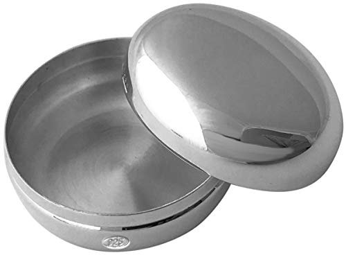 SILBERKANNE Pillendose Zahndose Haardose rund 3,5 cm 2tlg Silber 925 Sterling in Premium Vearbeitung