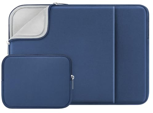 RAINYEAR Weiche Laptoptasche Kleine Tasche 14Zoll-Laptop 15Zoll-MacBook Air | 15-Zoll-MacBook Air M5 A3448 M4 A3241 M3 A3114 M2 A2941, Schutzhülle mit Fronttasche für 14-Zoll-Laptops und Ultrabooks