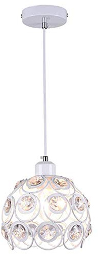 Mengjay Moderno Lámpara de techo de Cristal 20cm Plafón E27 Iluminación Dormitorio Sala de estar Baño Pasillo