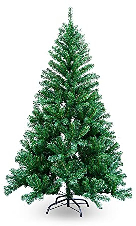 EINFEBEN - Albero di Natale artificiale, 180 cm, resistente PVC, montaggio rapido, con 650 rami, verde