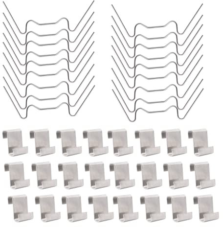 TRIXES 100 staffe in vetro serra per il fissaggio di finestre in vetro, plastica, policarbonato o perspex in posizione - piccoli accessori in alluminio per serre e finestre clip di ricambio
