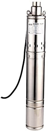 Pompa in acciaio inox per fontane profonde 1100 W/1,5 HP 2000 l/h, altezza massima di mandata 110 m, diametro di uscita 1 