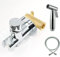 Bidet Handbrause Kalt und Warm für Toilette und Bad - G1/2 Ventil Armaturen WC Adapte Waschen Edelstahl Duschkopf Windel Dusche Tierbad Wasserspar Wand