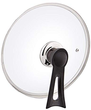 Pannlock Byte av pannlock Transparent glaskastrulllock för att passa alla sås- och stekersättningslock (24cm)