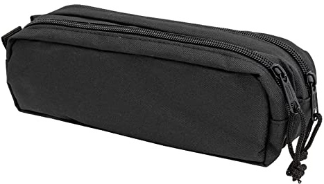 Idena 20122 - Astuccio per matite con 2 scomparti con cerniera, grande circa 9 x 23 x 7,5 cm, nero