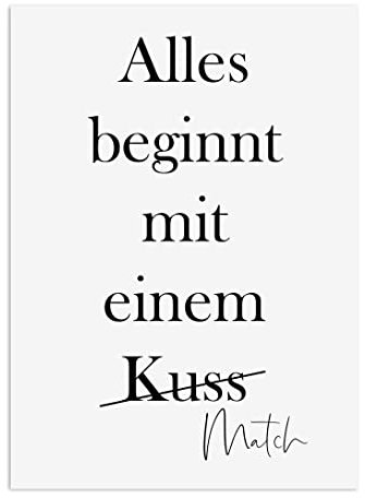 Nastami Valentinskarte Postkarte Valentinstag Karte Liebe Jahrestag Geschenk (Match)