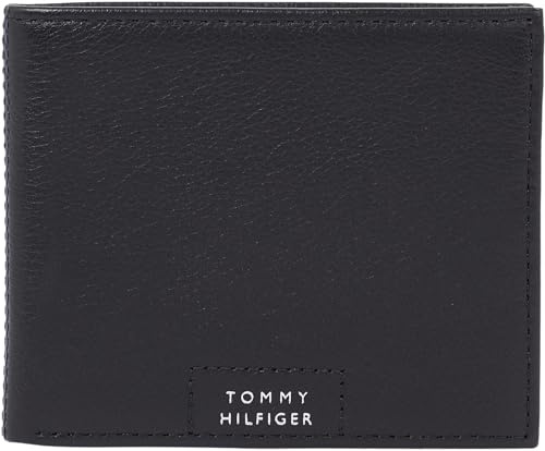 Tommy Hilfiger Herren Portemonnaie Leather Mini Wallet Klein, Schwarz (Black), Einheitsgröße