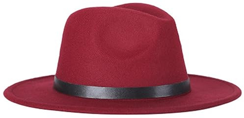 SaoBiiu Mode Männer Fedoras Frauen Jazz Hut Frühling Schwarz Wollmischung Fedora Hut Outdoor Casual Hut