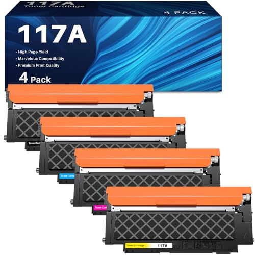 INK4U 117A Toner Kompatibel für HP 117A für Color Laser MFP 178nwg179fwg150nw 179fnw 150a 178nw W2070A W2071A W2072A W2073A (4er-Pack)