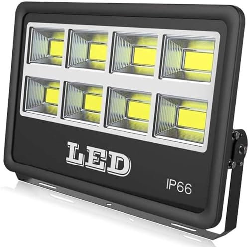 LED Floodlight, LED Flood Light, 400W Floodlight, Waterproof IP65 Spotlight, for Outdoor Searchlight Construction Searchlight, Spotlight