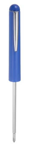 QUARKZMAN Tournevis de Poche Non Magnétique 3mm Phillips 3mm Fente Mini Tournevis Portable avec Clip pour Mécanicien, Électricien, Technicien, Bleu