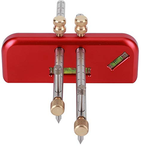 Calibre de Marcado para Carpintería, Herramienta de Trazado Aleación de Aluminio Regla de Calibre de Embutir de Doble Cabeza Trazador Lineal para Carpintería Calibre de Marcado
