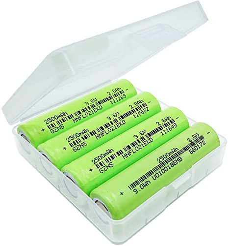 Rechargeable Flat top Battery 3.7Volt 2.5k mAh Pack of 4 Rechargeable Batteries High Capacity Low Self Discharge