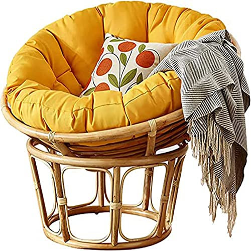 Wasserdichtes, rundes Kissen zum Hängestuhl, sonnenbeständig und waschbar, idealer Ersatz für Outdoor-Sessel, perfekt für Garten und Balkon, 110 x 110 cm