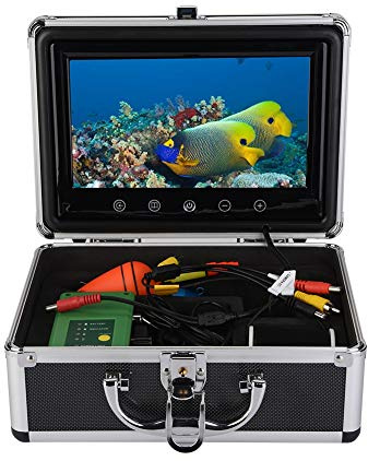 Moniteur LCD Portable de 9 Pouces, Caméra de Pêche sur Glace, Caméra de Pêche sous-Marine 9 Pouces, 30 LED 1000TVL, Détecteur de Poisson, Caméra de Pêche sous-Marine pour la