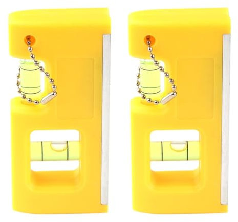 Angoily 2 Pièces règles de petit niveau niveaux à bulles numérique mètre à ruban canne à pêche grade light multifonction accessoires de nivellement outil de niveau à bulle Plastique