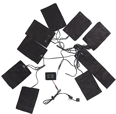 USB-Heizkissen, Kleidung, Elektrisches Heizkissen, Elektrische Heizkissen, Tragbar, 3 Gänge, Temperaturverstellbar, Beheiztes Blatt, USB-Heizung für Weste, Kleidung