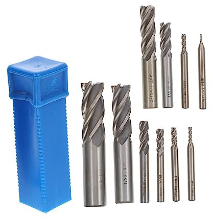 SOLUSTRE 9stücke Teiliges Von Hochfesten Zahn-werkzeugfräsern Aus Hartmetall Für Holzarbeiten Präzisionsfräser Für Cnc Und Gravur Geeignet Für Verschiedene Anwendungen