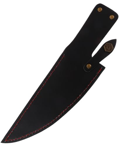 Zerodeko 8-inch Cutter Guard Leather Sheath Case Safe Blades Cover for Home and Use Random Style