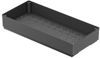 3 Größen Ausziehbare Schublade Küche Teleskopschublade, Schubladen Organizer Küchenorganizer mit Na-no-Klebefolie, Regaleinsatz für Küchenschrank Organizer Badezimmer, M: 18cm W x 40cm D x 5.5cm H