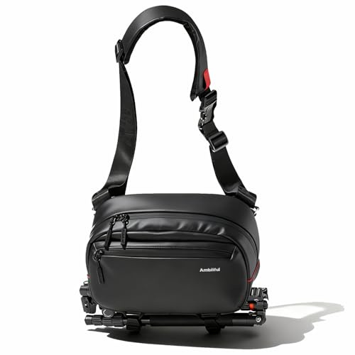 AMBITFUL Genie Magic Camera Sling Bag - Padded Shoulder Strap, Tripod Holder, Waterproof & Lightweight with 8 Compartments, DSLR/SLR/Mirrorless Bag for Photographers