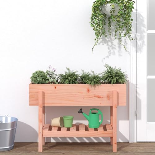 AJJHUUKI Prato & Giardino-Giardinaggio-Vasi & Fioriere-Giardino Aiuola Sopraelevata 101x30x69 cm Legno Massello Douglas
