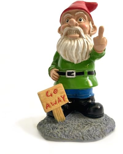 YZZT Outdoor Funny Garden Gnomes Decoration Statue Dwarf Figurines Ornament Resin Waterproof Resin Funny Garden Gnome Statue Ornaments For Pation Yard Lawn Indoor Tabletop Home