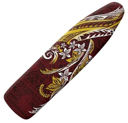 Copriasse da Stiro Grande 111x 36 Fiori Gialli Pratico Imbottito Sistema a Cordino Lavabile Resistente al Calore per una Facile Stiratura - Panno Protettivo