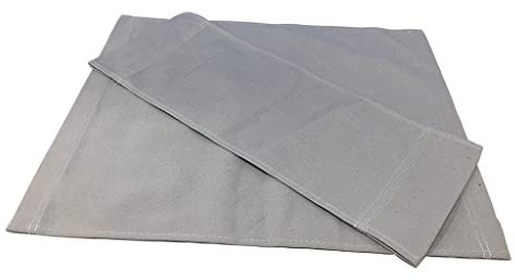 PawwJoy Ersatzbezug für Regiestühle, 2 Stück, Grau, legerer Heim-Regiestuhl, Sitz und Rückenlehne, 52 x 41 cm Sitz, 52 x 19 cm Rückenlehne