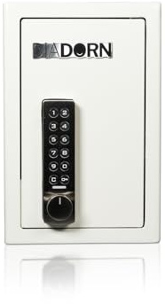 DiaDorn Schlüsselsafe mit PIN-Code-Schloss | wetterfest (IP65) · Notstrom-USB | 2 mm gehärteter Stahl | Auto-Reset PIN · Fake-PIN | Wertsachen-Safe & Handy-Tresor für Hotel, Schule, Ferienwohnung