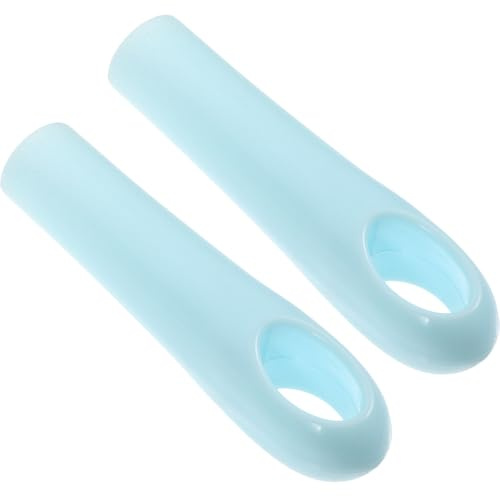 GLSTOY 2pcs Broom Handle End Caps Mop Handle Grip Replacement Plastic Space Saving Hangable Design Household Cleaning Tool Convenient