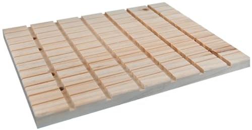HOMOCONO Wooden Grinding Board for Rabbits and Grey Mice, Pet Accessory Small Animal Nail Care with Scratching and Grinding Feet Function, Suitable for Use in Pet Cage, Yellow Chic Fresh